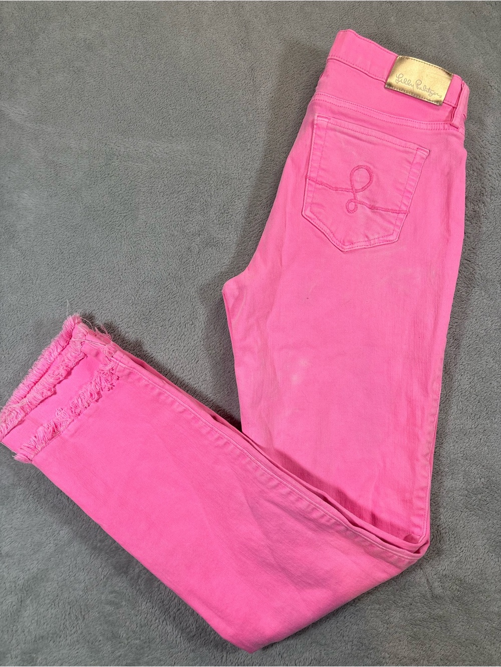 Lilly Pulitzer Pink Denim Skinny Jeans Size 6
